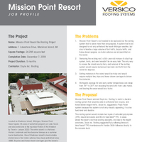 Mission Point Resort Mackinac Island MI  VersiWeld TPO and Plaza Paver Job Profile