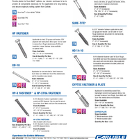 Fasteners Plates Product Data Sheet PDS