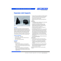 Expansion Joint Supports Product Data Sheet