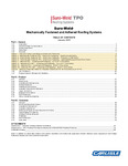TPO Mechanically Fastened  Adhered Specification and Details  3Part CSI Format