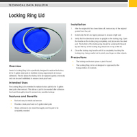 Locking Ring Lid Technical Data Bulletin TDB