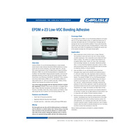 EPDM x-23 Low-VOC Bonding Adhesive Product Data Sheet PDS
