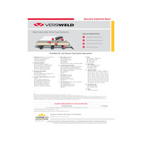 VersiWeld TPO Mechanically Attached 25- and 30-Year Warranty Submittal Sheet