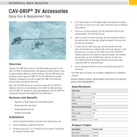 CAVGRIP 3V and CAVGRIP PVC Accessories Technical Data Bulletin TDB