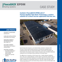 FleeceBACK EPDM Case Study - Cincinnati Tecta America Zero Company