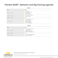 CREW Training Agenda Flexible DASH and Rig Training