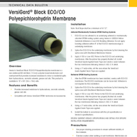 VersiGard Black ECOCO Polyepichlorohydrin Technical Data Bulletin TDB