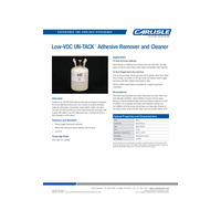 Low-VOC UN-TACK Adhesive Remover and Cleaner Product Data Sheet PDS