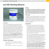 LowVOC Bonding Adhesive EPDM and TPO Technical Data Bulletin TDB