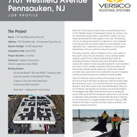 VersiWeld TPO with APEEL Protective Film and Solar Array Project Profile  Pennsauken Township NJ