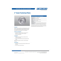 2 Seam Fastening Plates Product Data Sheet PDS