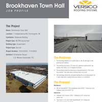 Town of Brookhaven  Farmingville NY  VersiWeld TPO with APEEL Job Profile