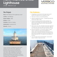 North Manitou Shoal Lighthouse  Lake Michigan Gray VersiFleece TPO Job Profile