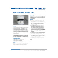 Low-VOC Bonding Adhesive 1168 Product Data Sheet PDS